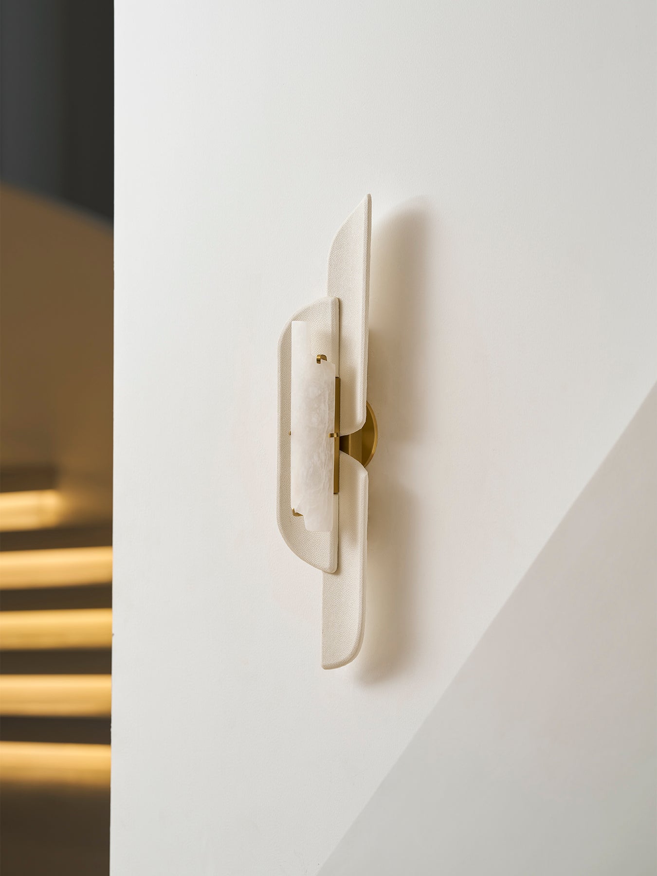 Sculpted Alabaster Wall Sconce