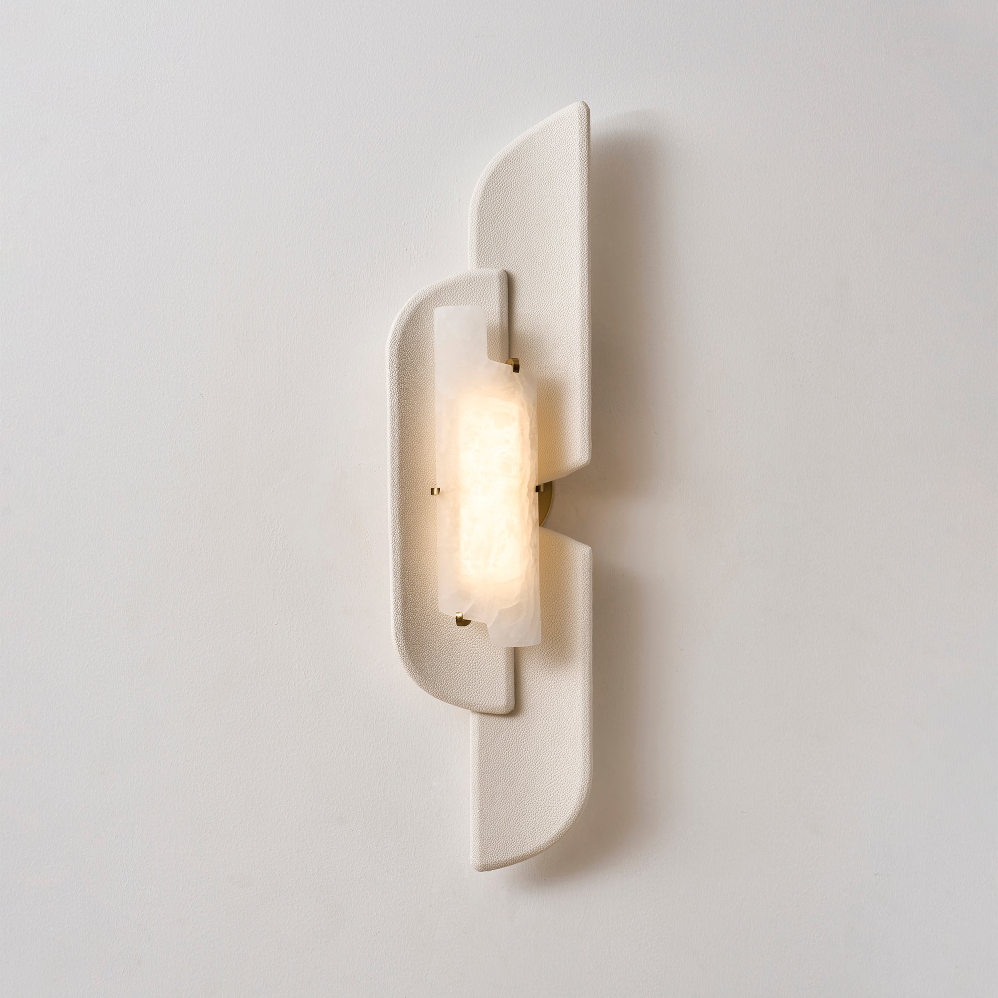 Sculpted Alabaster Wall Sconce