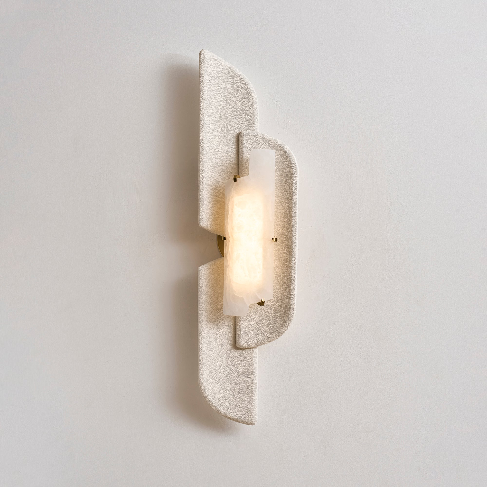 Sculpted Alabaster Wall Sconce