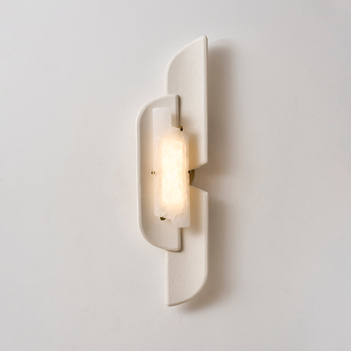 Sculpted Alabaster Wall Sconce