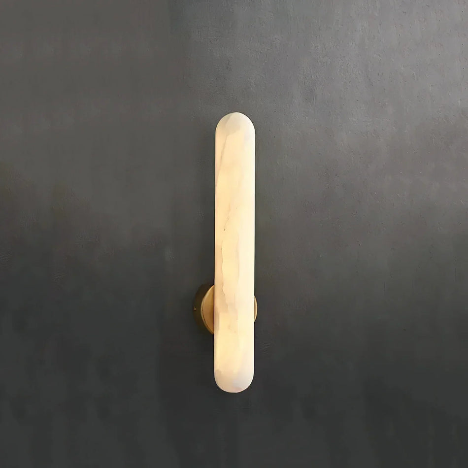 Selune Alabaster Column Wall Light