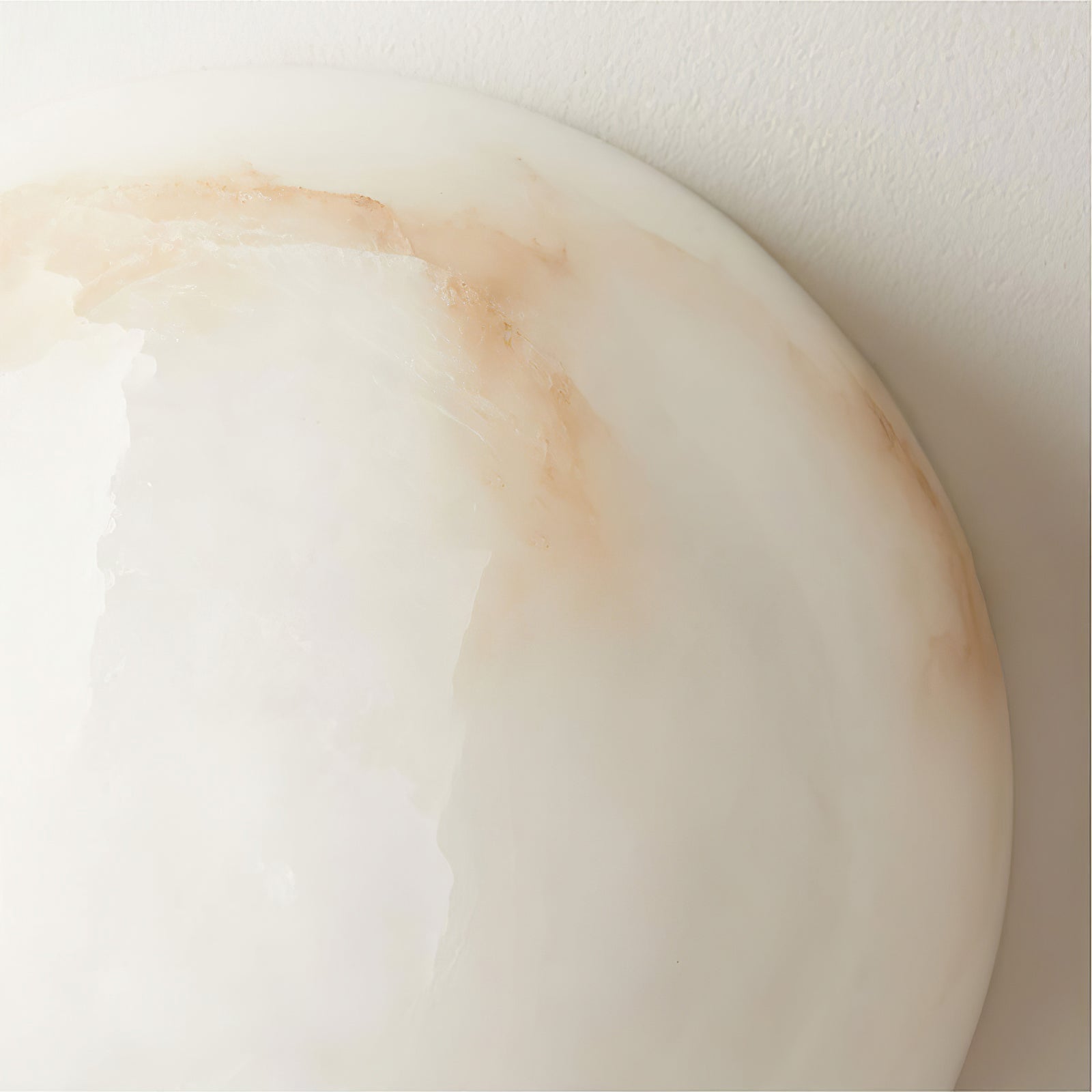 Semicircular Alabaster Wall Sconce