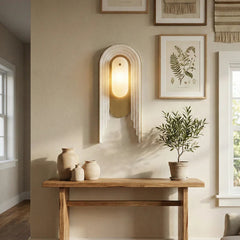 Seraphine Layered Alabaster Arch Sconce