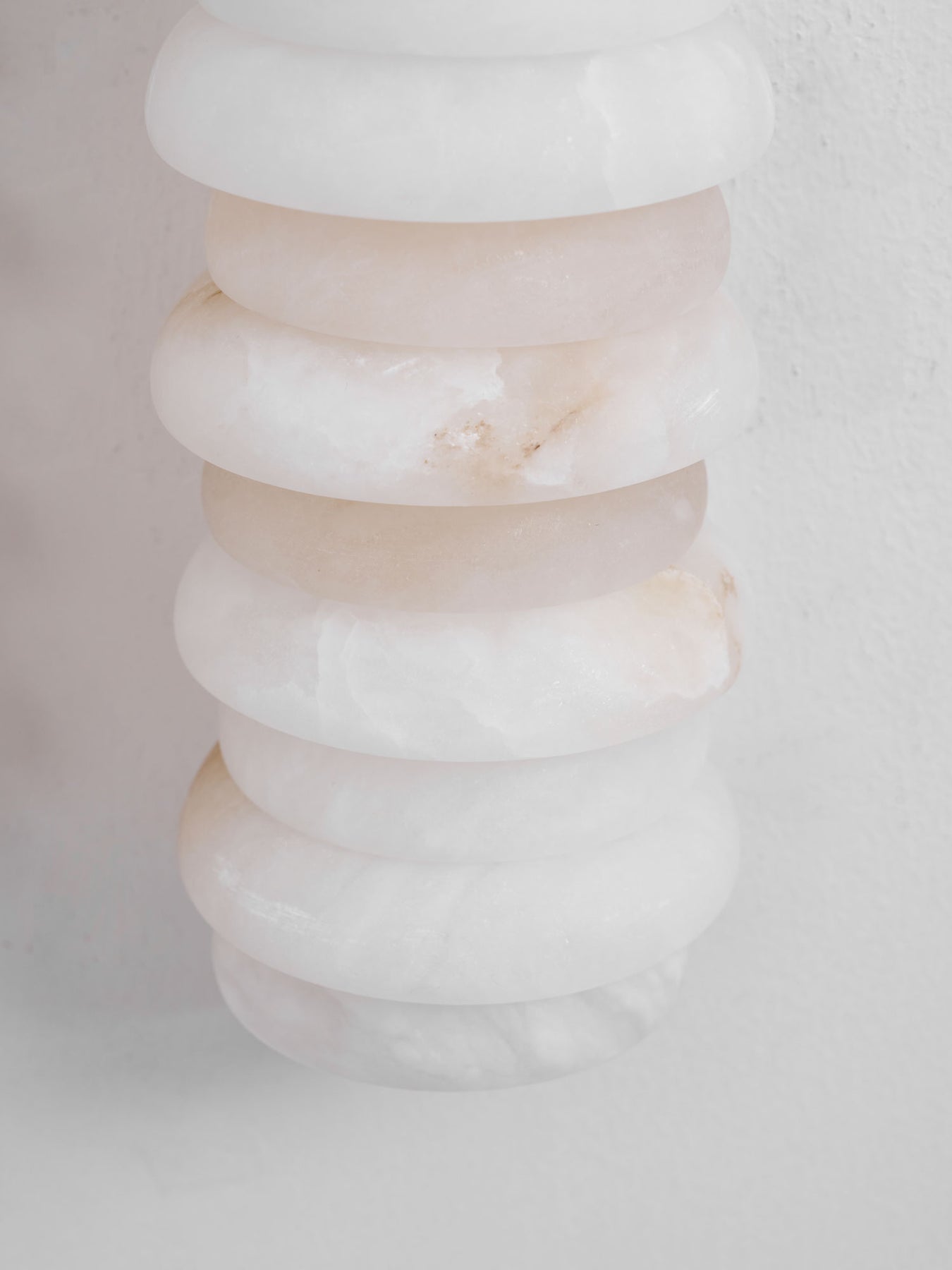 Calla Ribbed Alabaster Wall Sconce