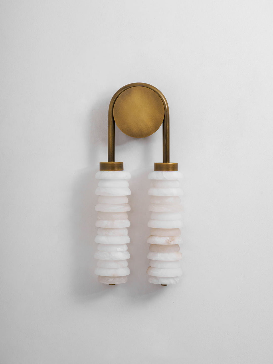 Calla Ribbed Alabaster Wall Sconce