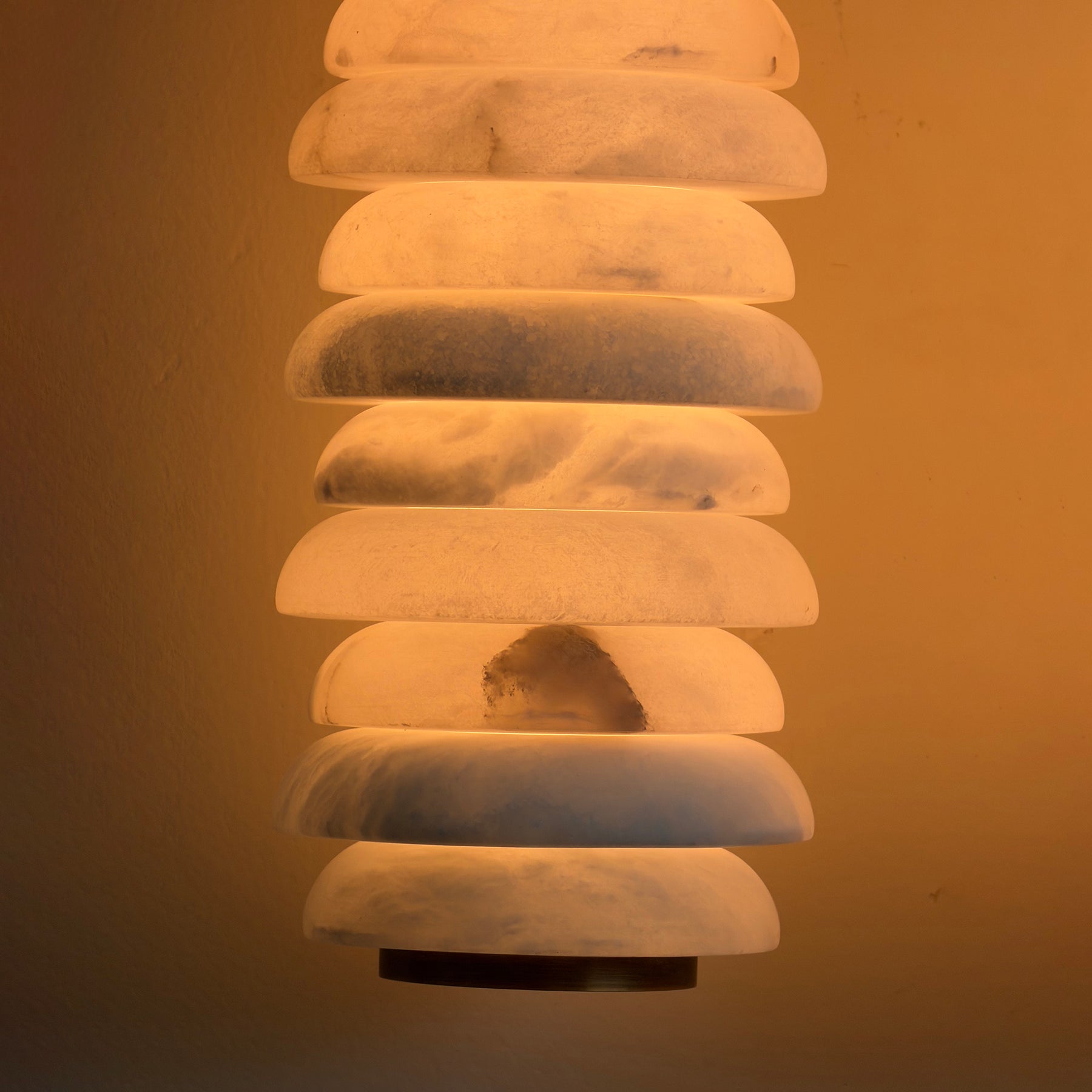 Calla Ribbed Alabaster Wall Sconce