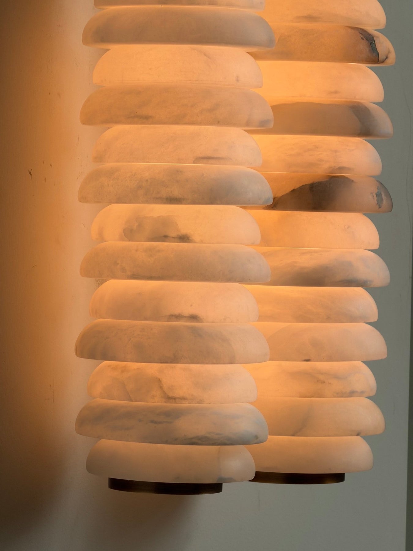 Calla Ribbed Alabaster Wall Sconce