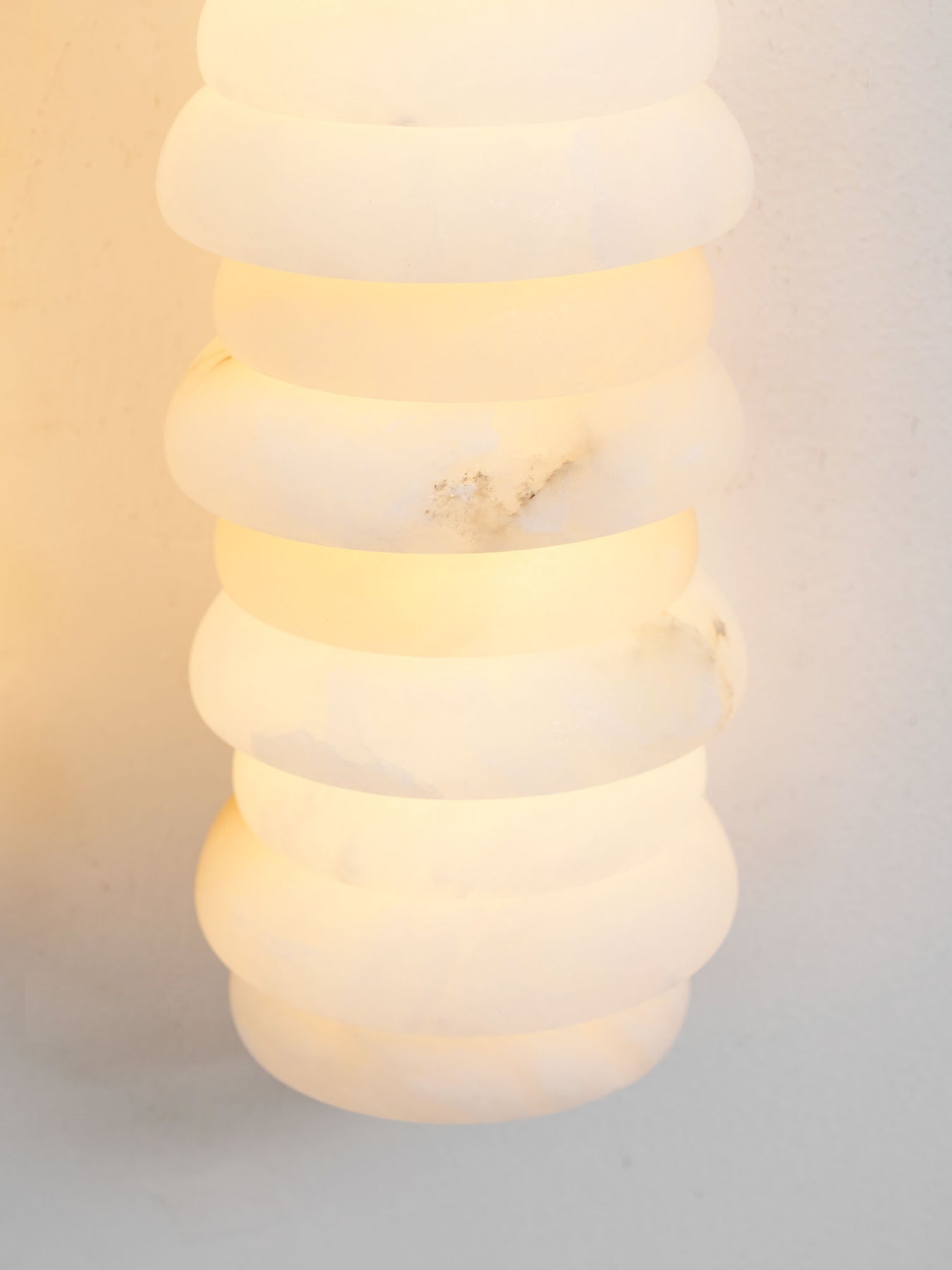 Calla Ribbed Alabaster Wall Sconce