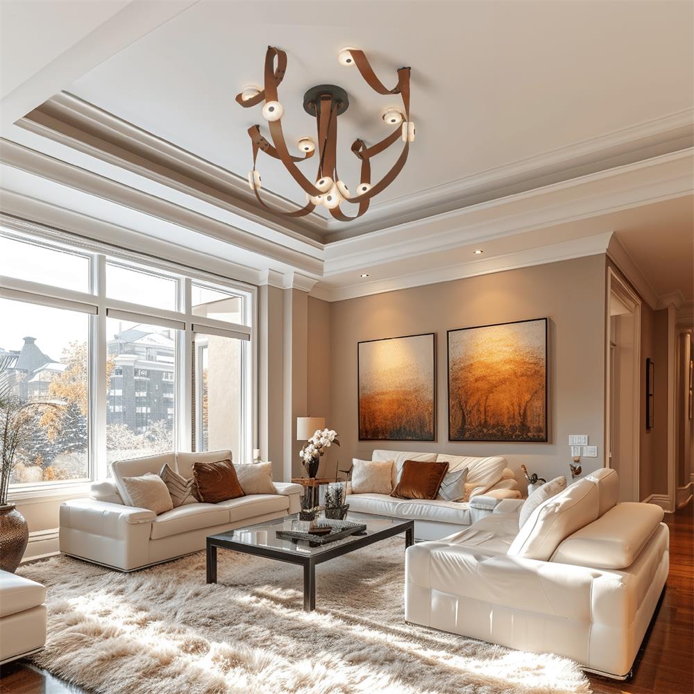 Snaps Alabaster LED Chandelier