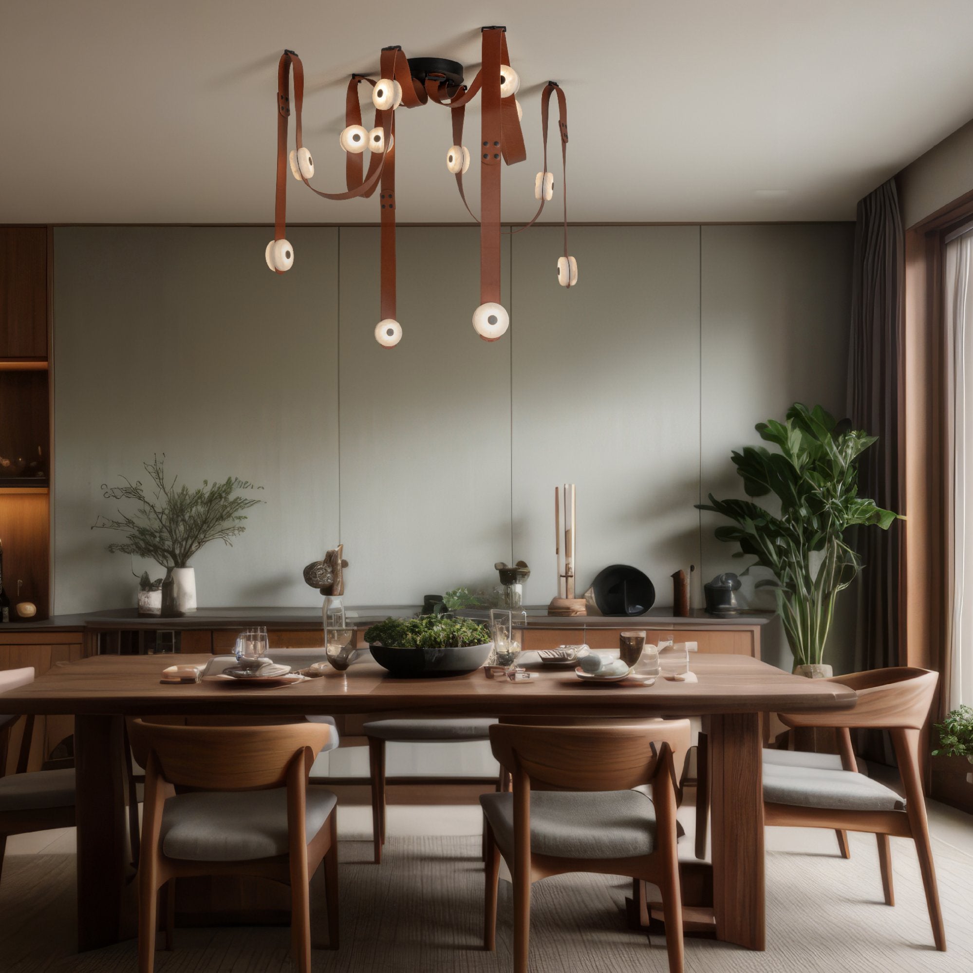 Snaps Alabaster LED Chandelier
