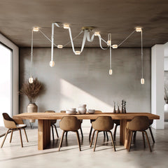 Snaps Alabaster LED Chandelier
