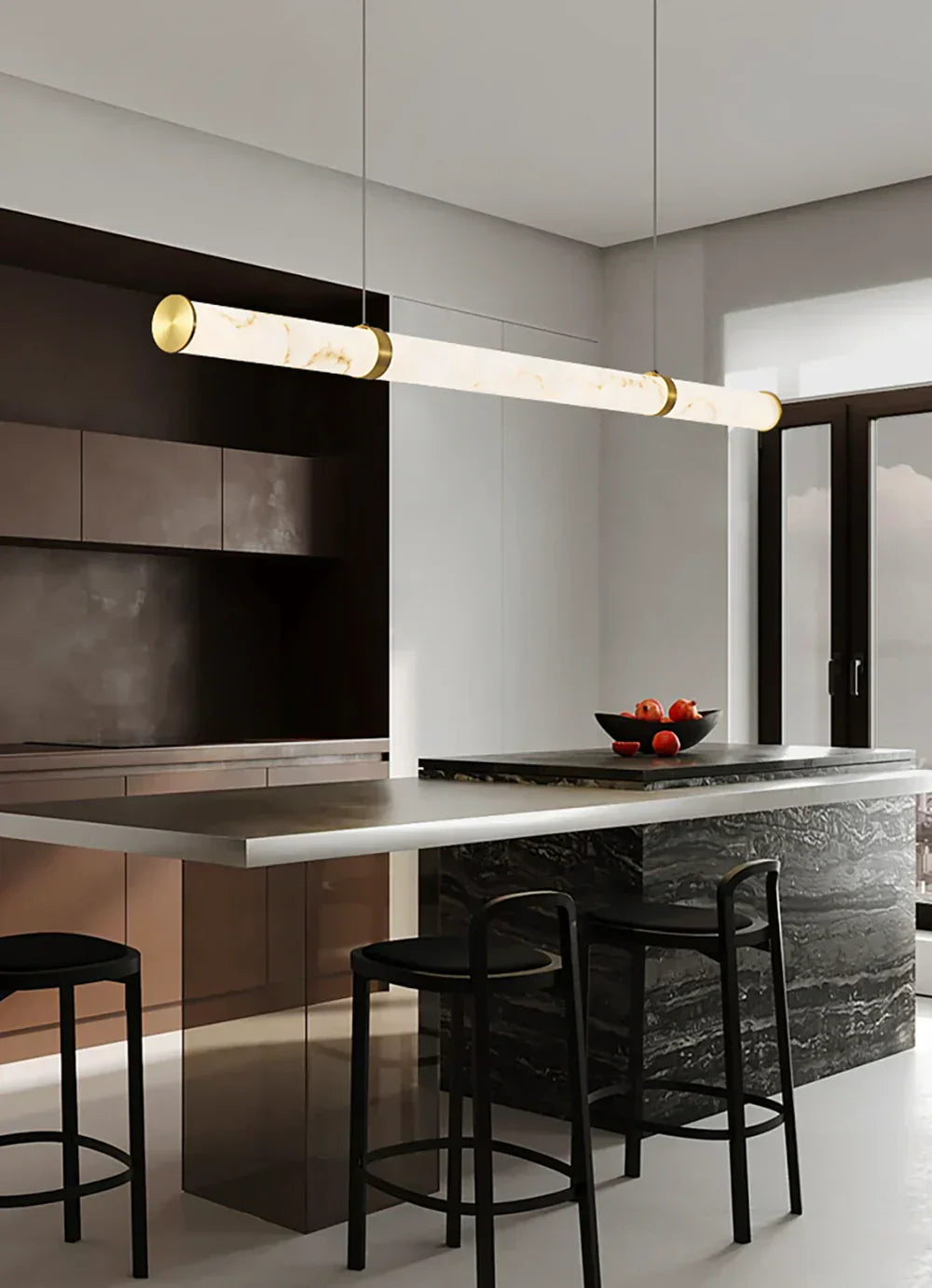 Solenne Alabaster Beam Pendant Light