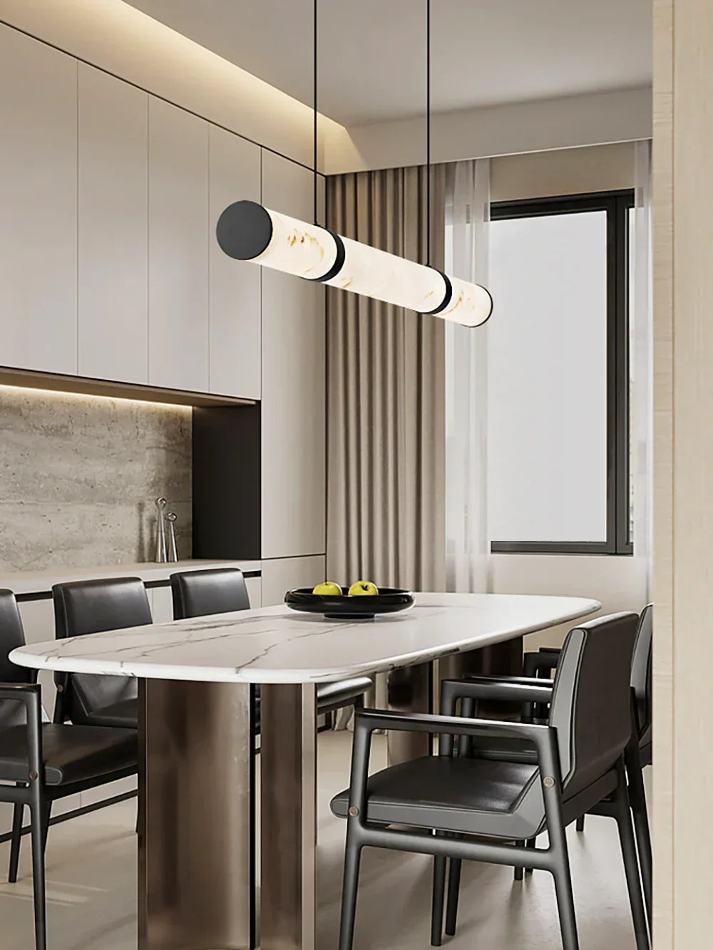 Solenne Alabaster Beam Pendant Light