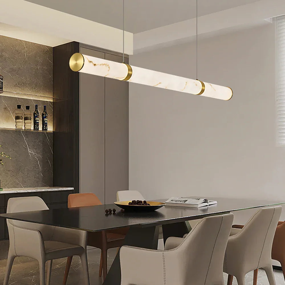 Solenne Alabaster Beam Pendant Light