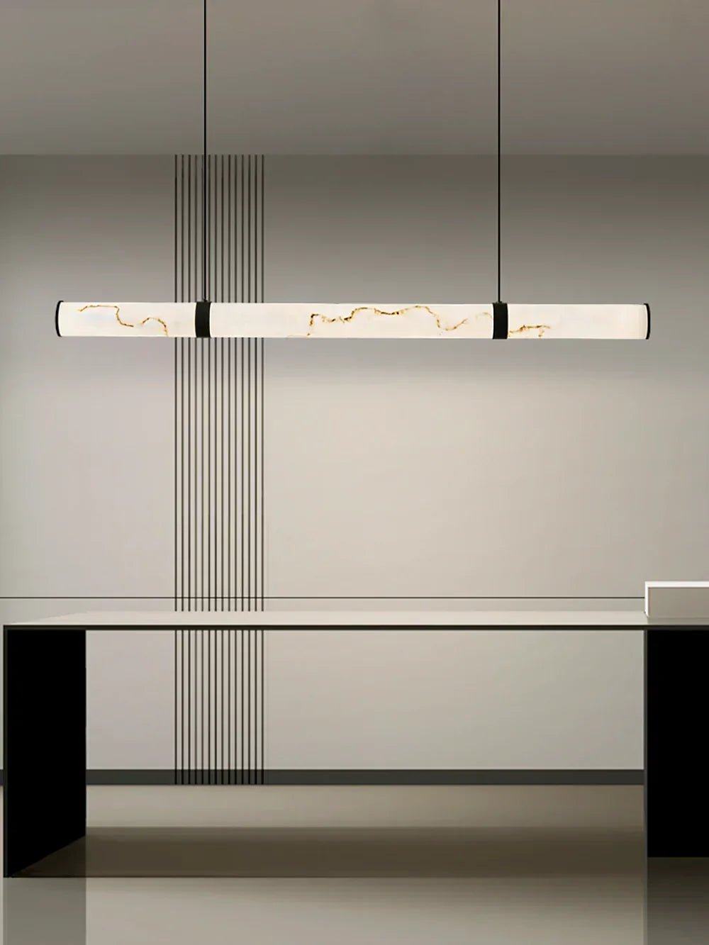 Solenne Alabaster Beam Pendant Light