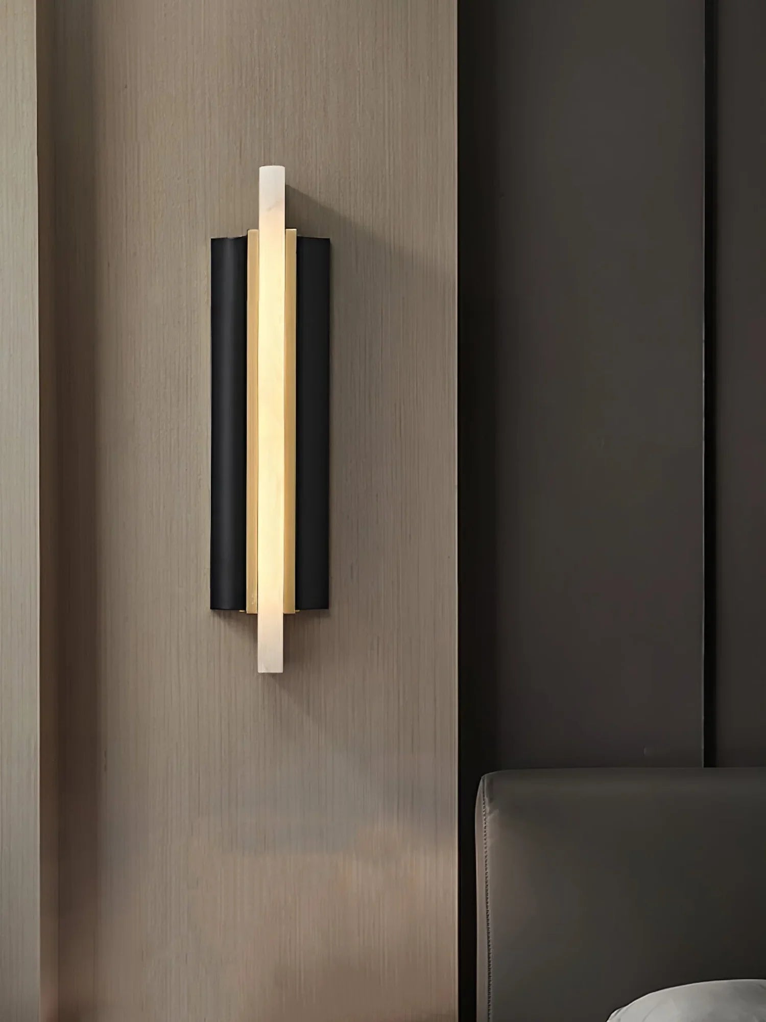 Solenne Alabaster Blade Wall Sconce