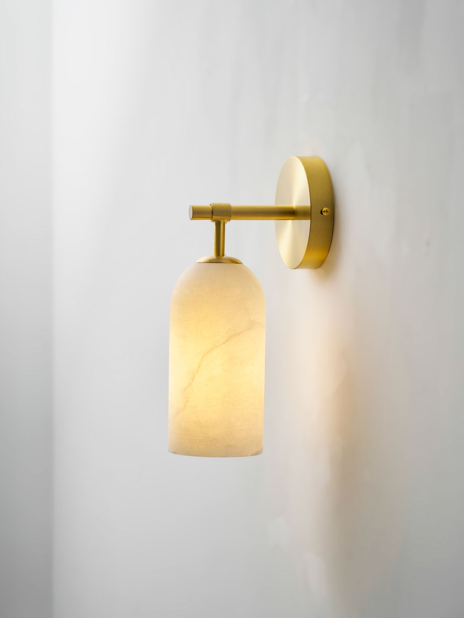 Solenne Alabaster Column Wall Sconce