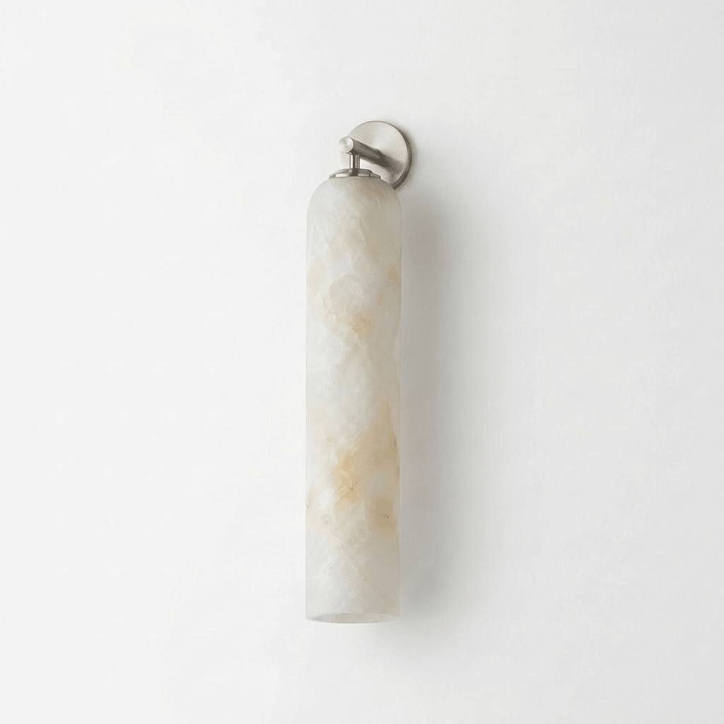 Solenne Alabaster Tube Wall Sconce