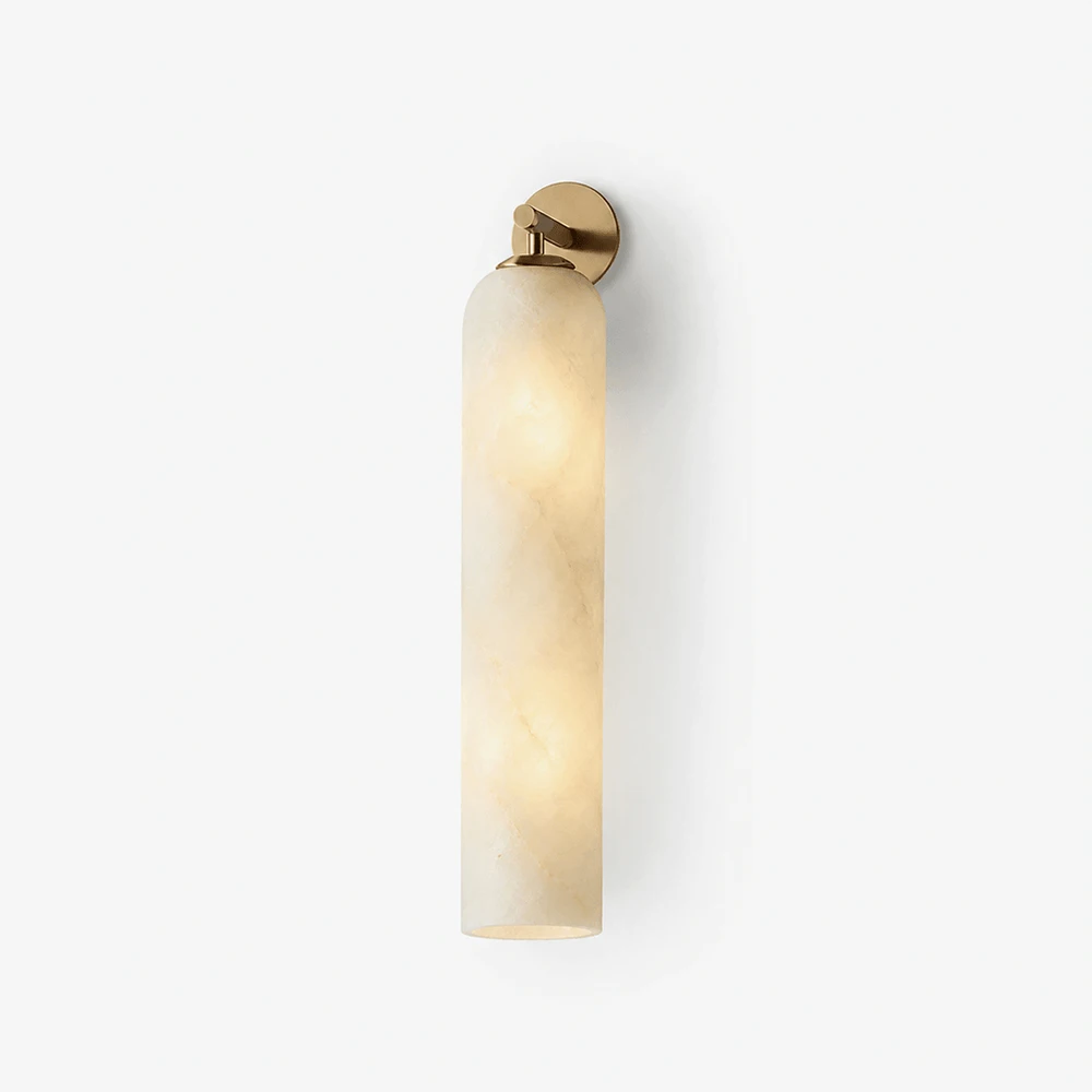 Solenne Alabaster Tube Wall Sconce