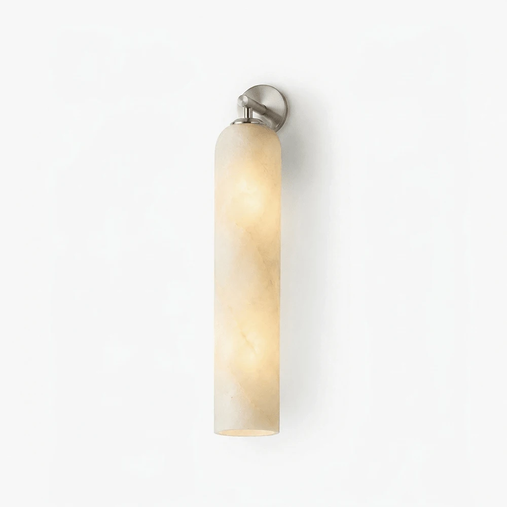 Solenne Alabaster Tube Wall Sconce
