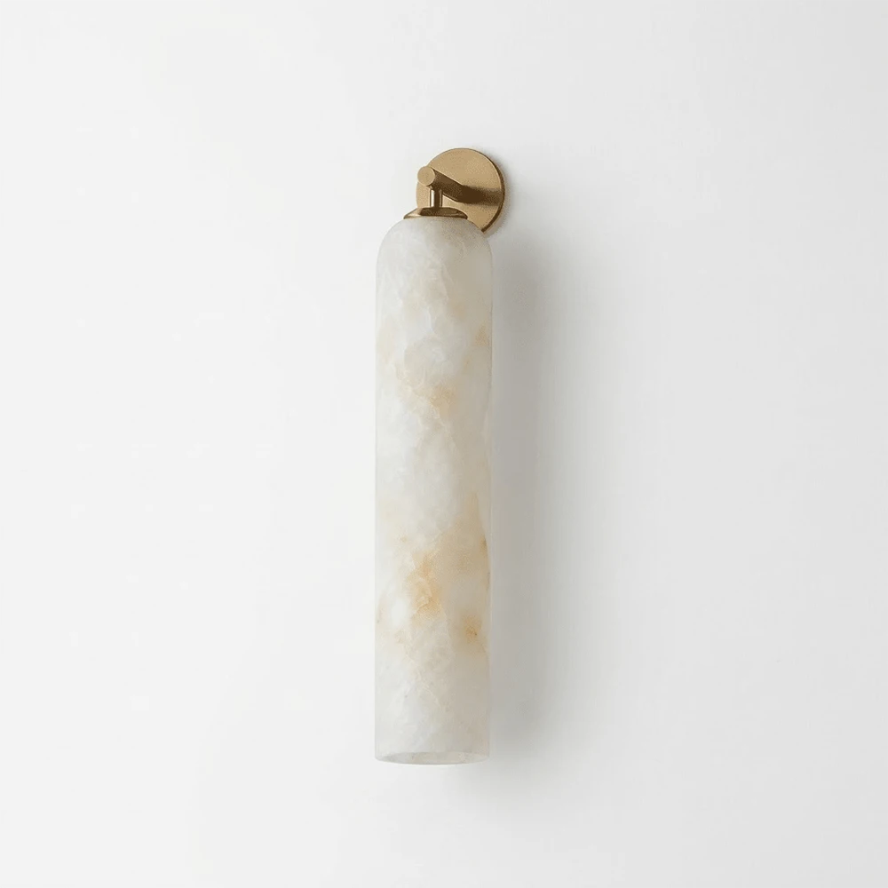 Solenne Alabaster Tube Wall Sconce
