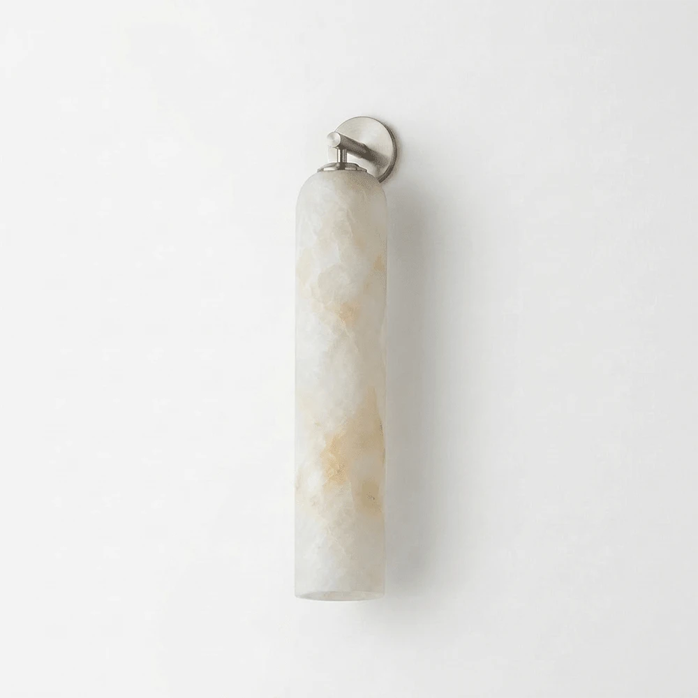 Solenne Alabaster Tube Wall Sconce