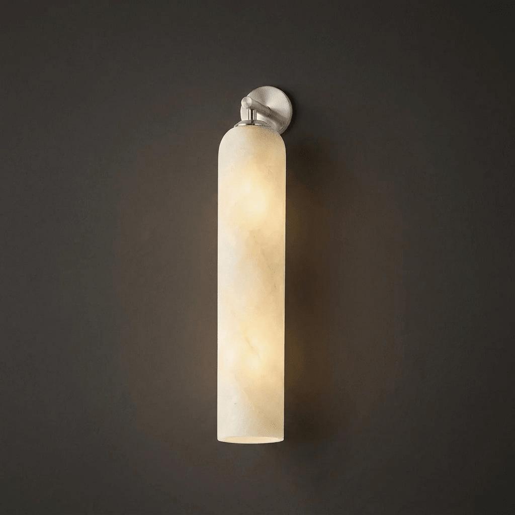 Solenne Alabaster Tube Wall Sconce