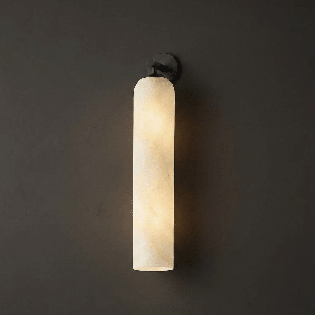 Solenne Alabaster Tube Wall Sconce