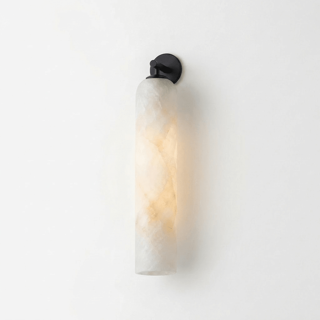 Solenne Alabaster Tube Wall Sconce