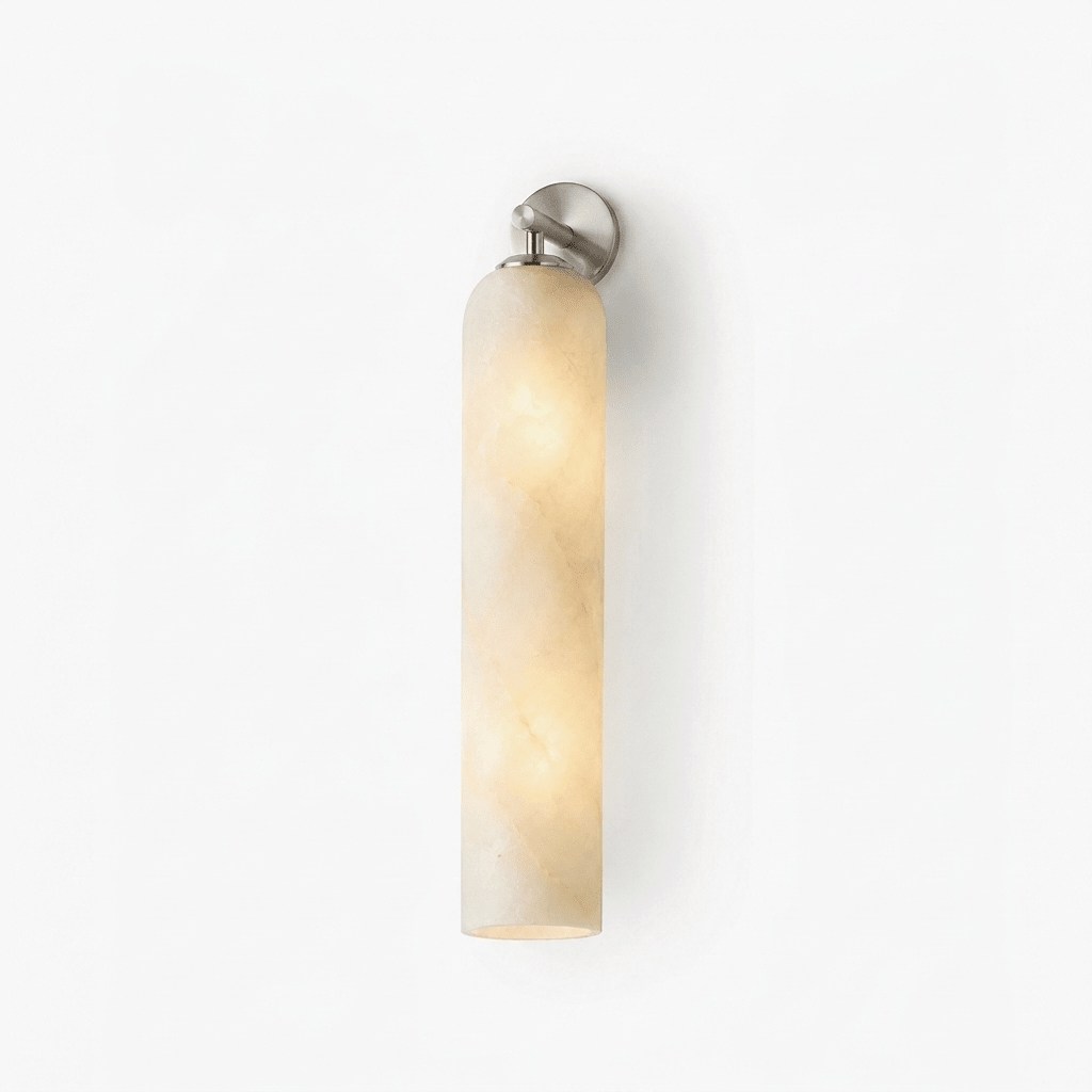 Solenne Alabaster Tube Wall Sconce