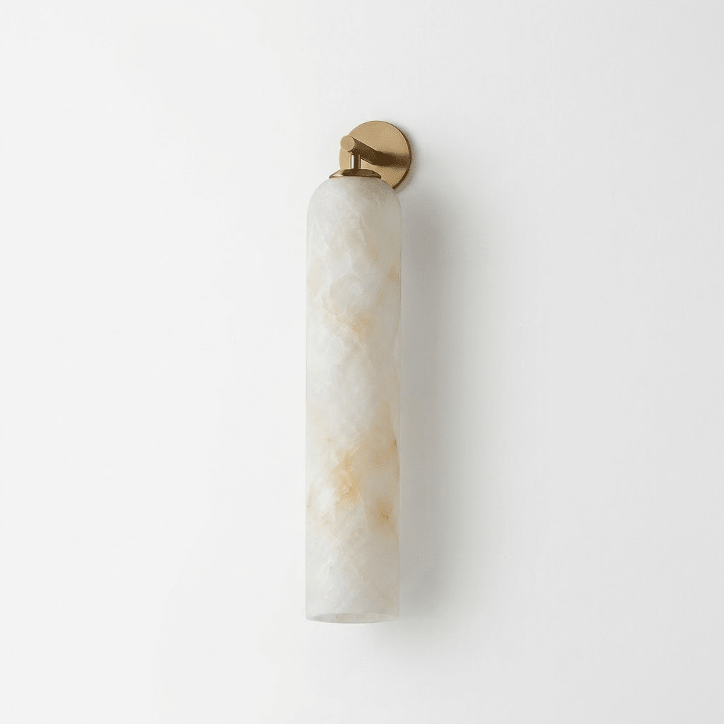 Solenne Alabaster Tube Wall Sconce