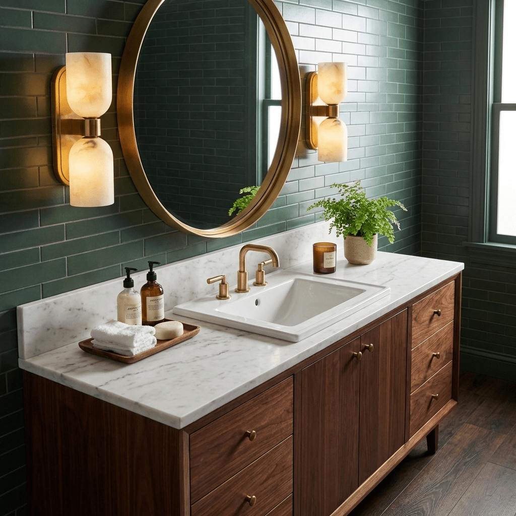 Solenne Alabaster Twin Beam Wall Sconce