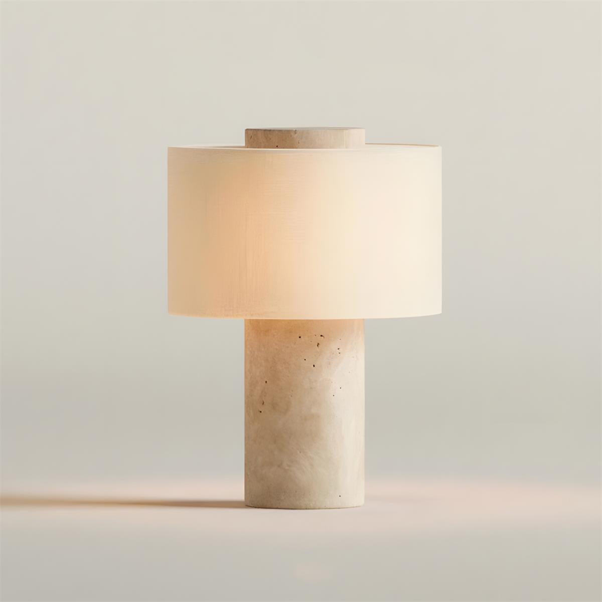Sora Natural Stone Rechargeable Table Lamp