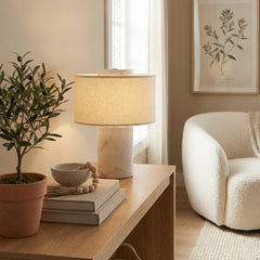 Sora Natural Stone Rechargeable Table Lamp