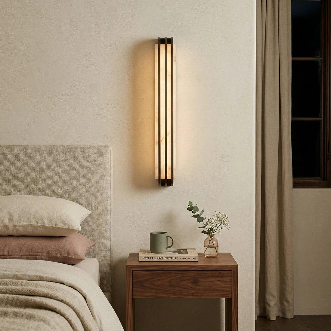 Sorelia Layered Alabaster Wall Sconce