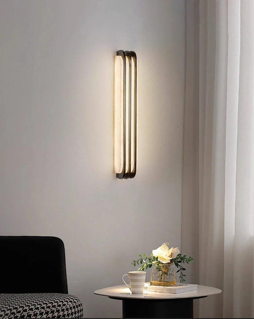 Sorelia Layered Alabaster Wall Sconce