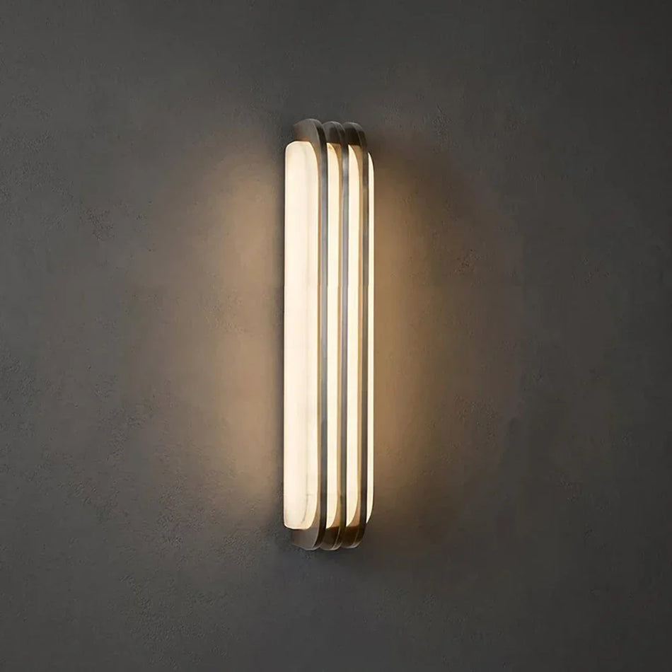 Sorelia Layered Alabaster Wall Sconce