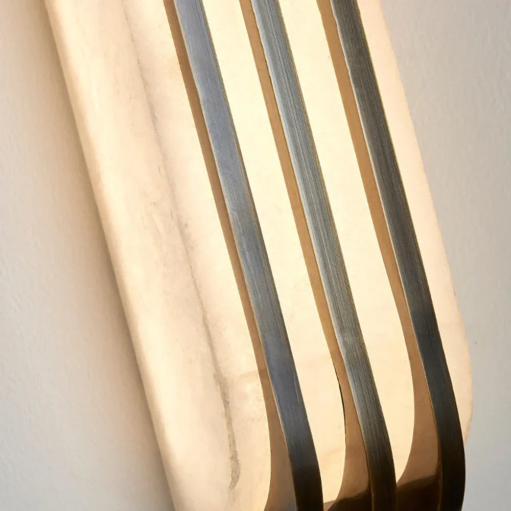Sorelia Layered Alabaster Wall Sconce