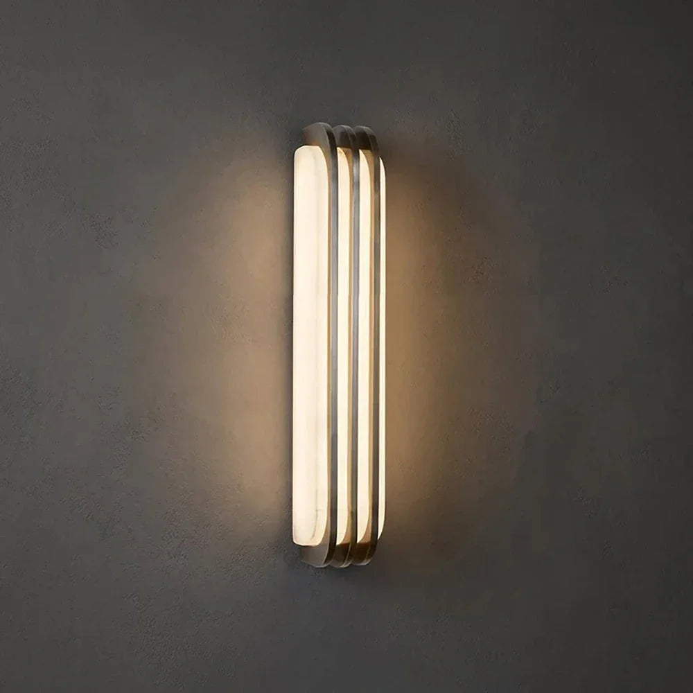 Sorelia Layered Alabaster Wall Sconce