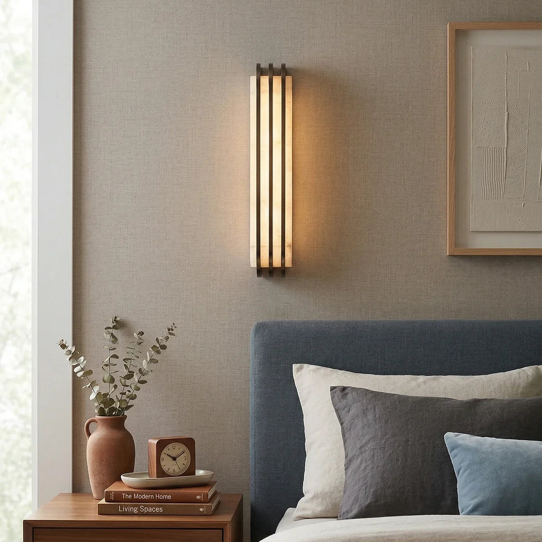 Sorelia Layered Alabaster Wall Sconce