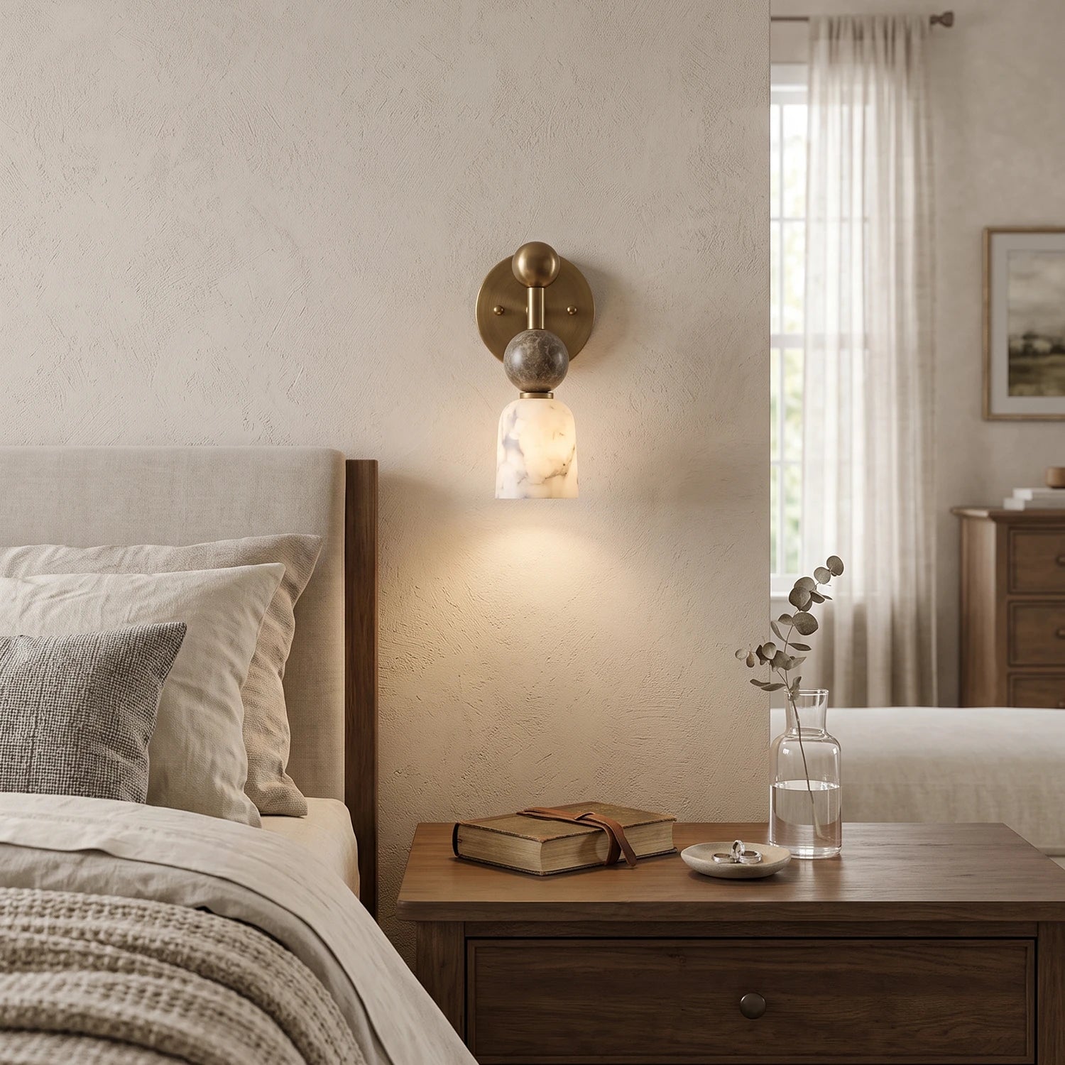 Flume Alabaster Wall Lamp