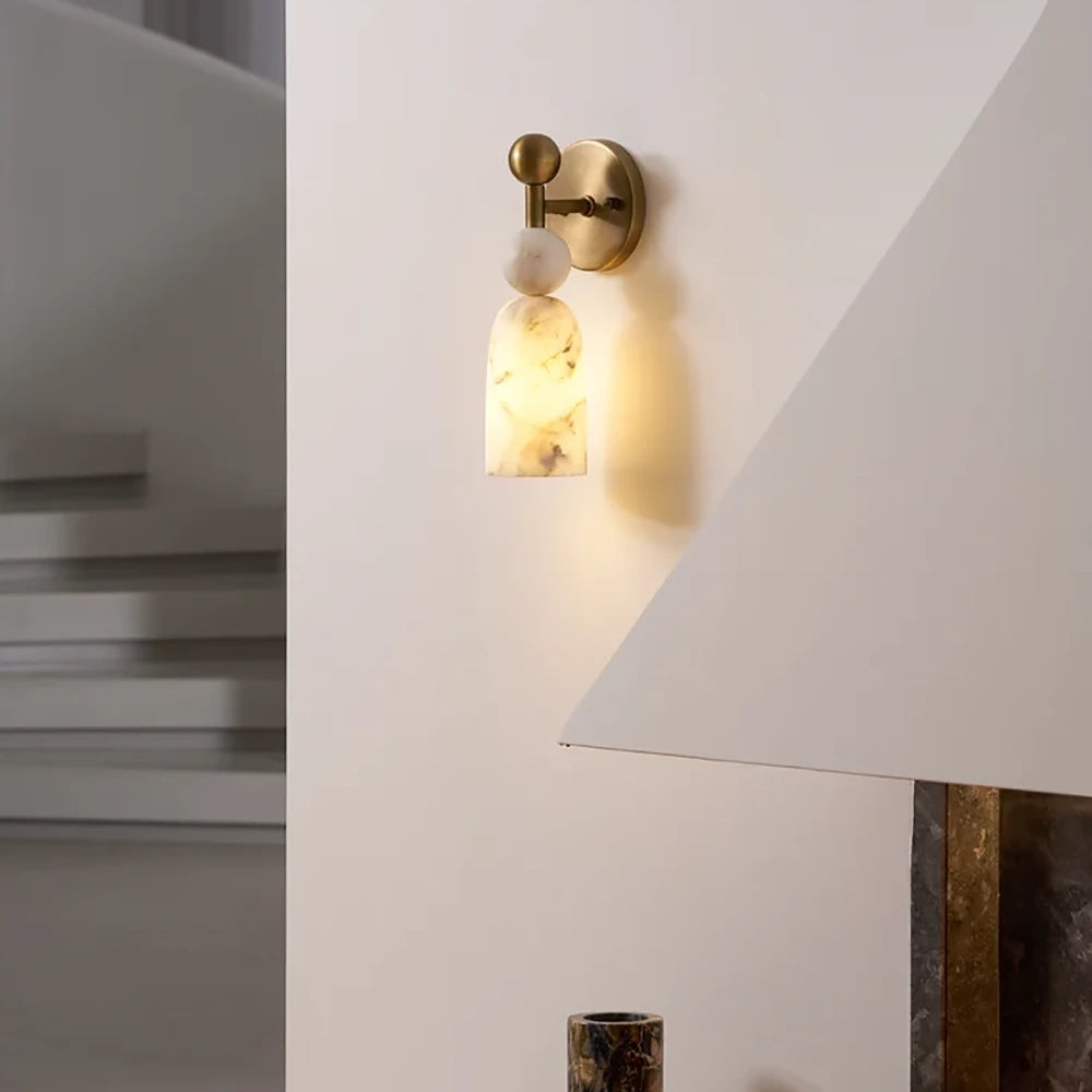 Flume Alabaster Wall Lamp