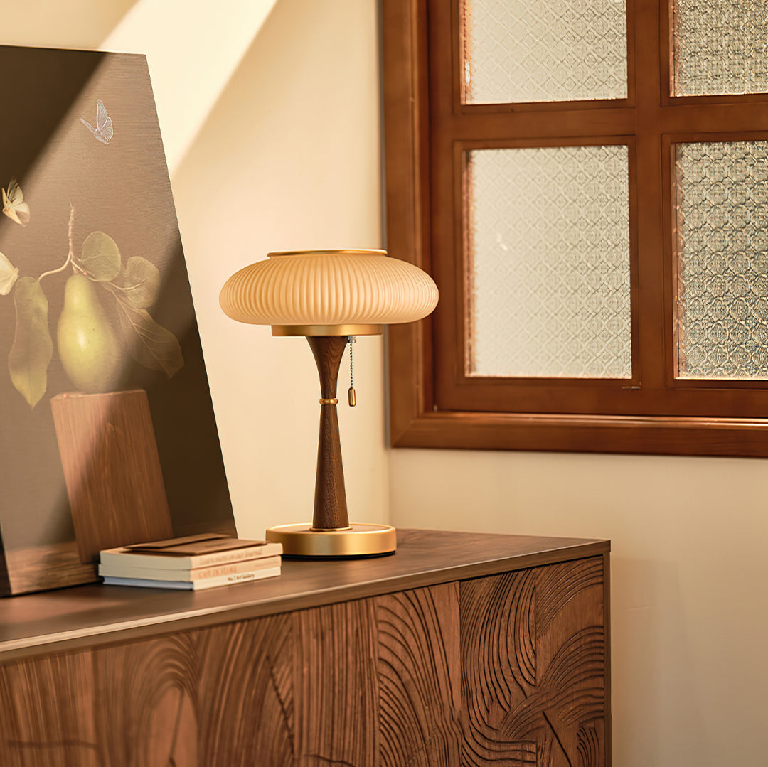 Sylva Mushroom Glass Table Lamp