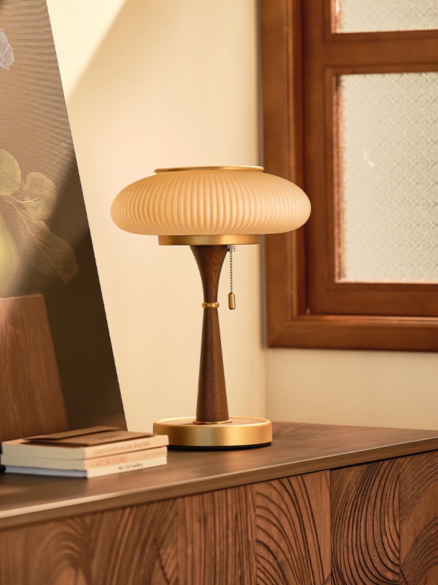 Sylva Mushroom Glass Table Lamp