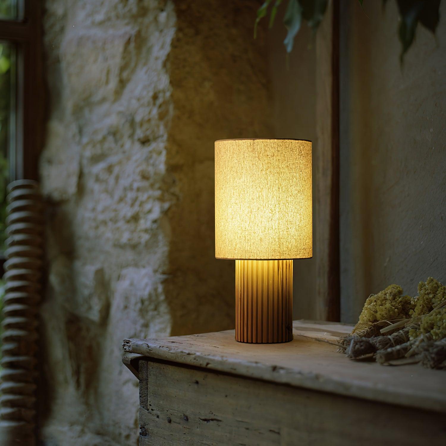 Sylvenna Log Wood Table Lamp