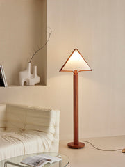 Tavora Triangle Shade Wood Floor Lamp