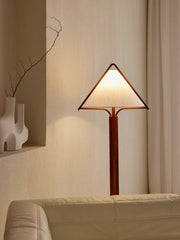Tavora Triangle Shade Wood Floor Lamp