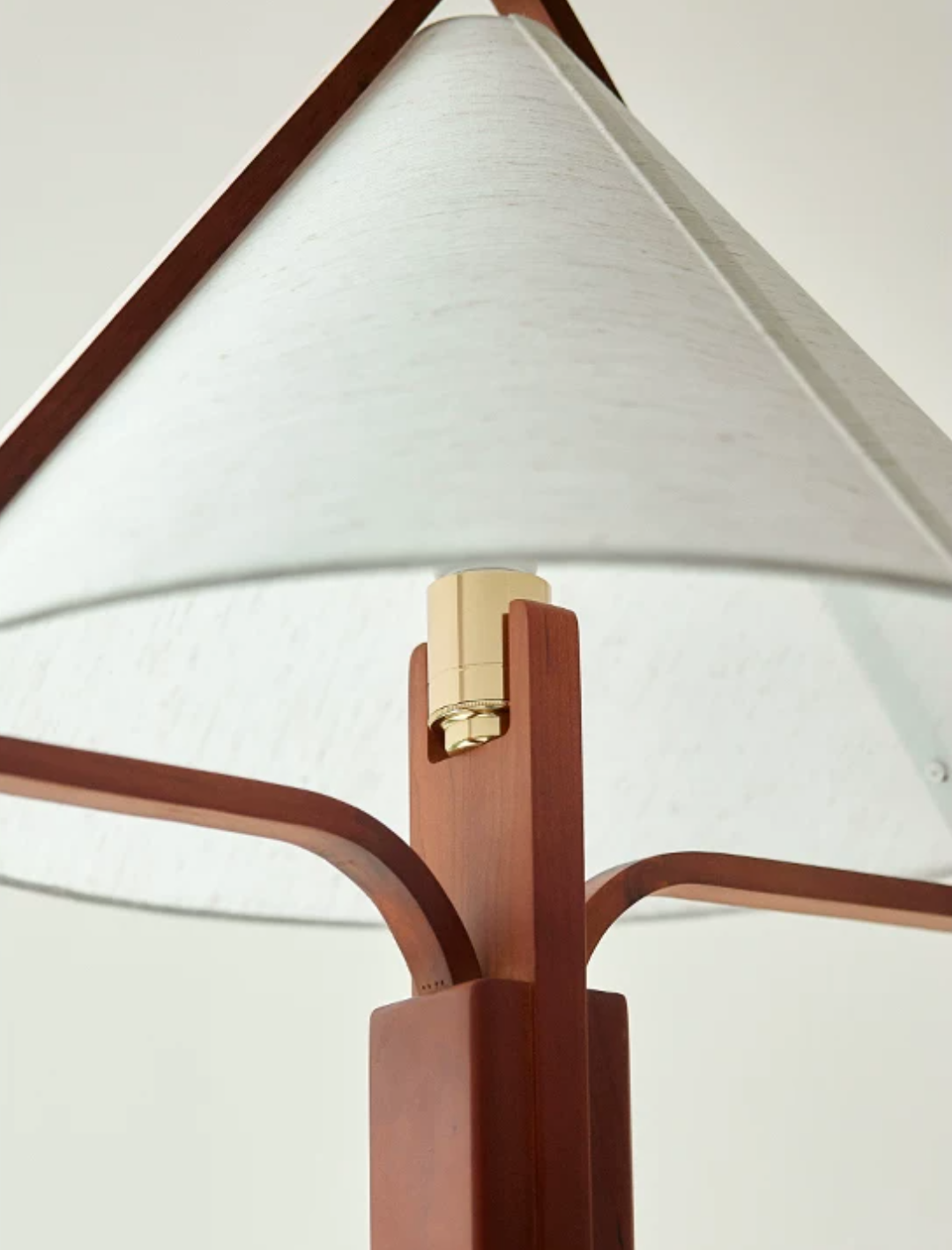 Tavora Triangle Shade Wood Floor Lamp