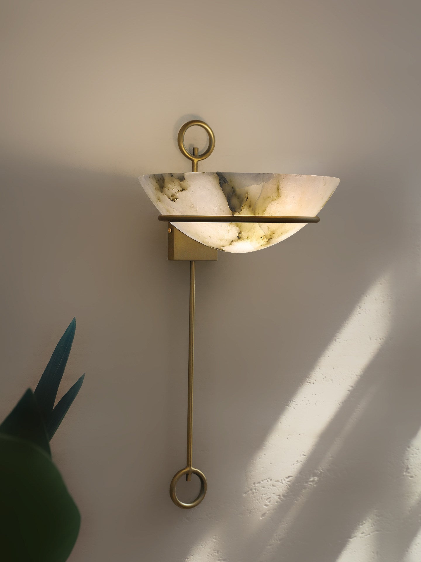 Tether Alabaster Wall Sconce