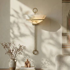 Tether Alabaster Wall Sconce